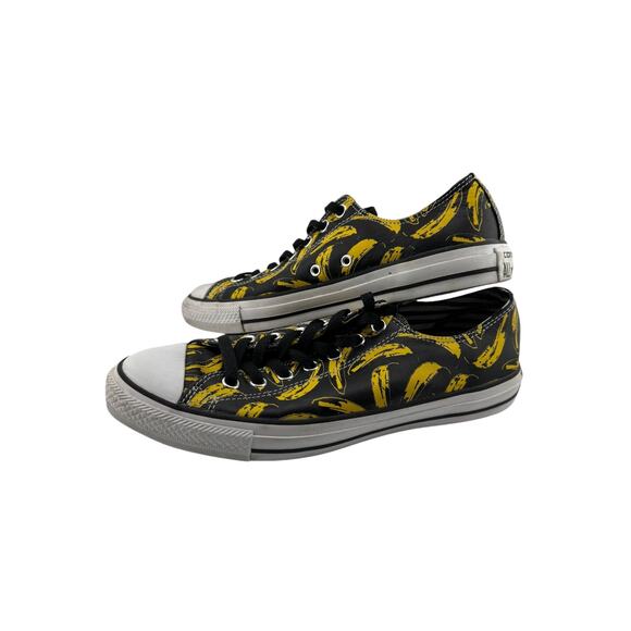 Converse x Andy Warhol All Star Low Top Leather Banana Shoes - Size 9/11 - Picture 4 of 7